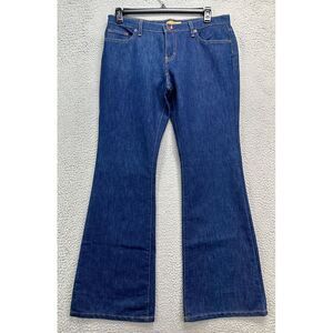 Tommy Hilfiger Flared Jeans Womens 13‎ Blue Wide Leg Mid Rise Denim Pants NEW